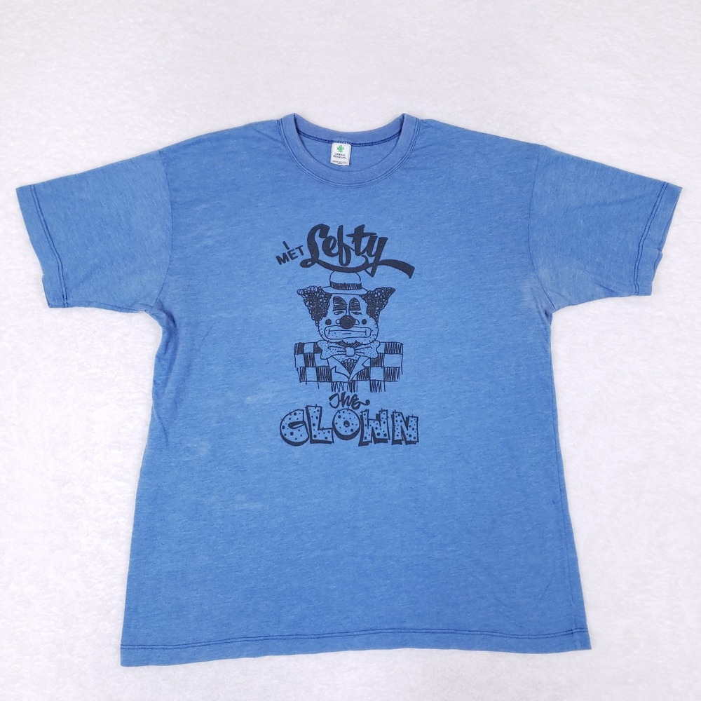 Vintage Urban‎ Renewal Lefty The Clown Graphic T-Shirt XL Blue Made In USA